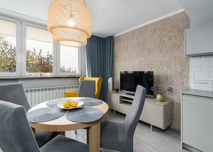 Апартаменты Apartament Turkusowa- Z Widokiem Na Korony Drzew